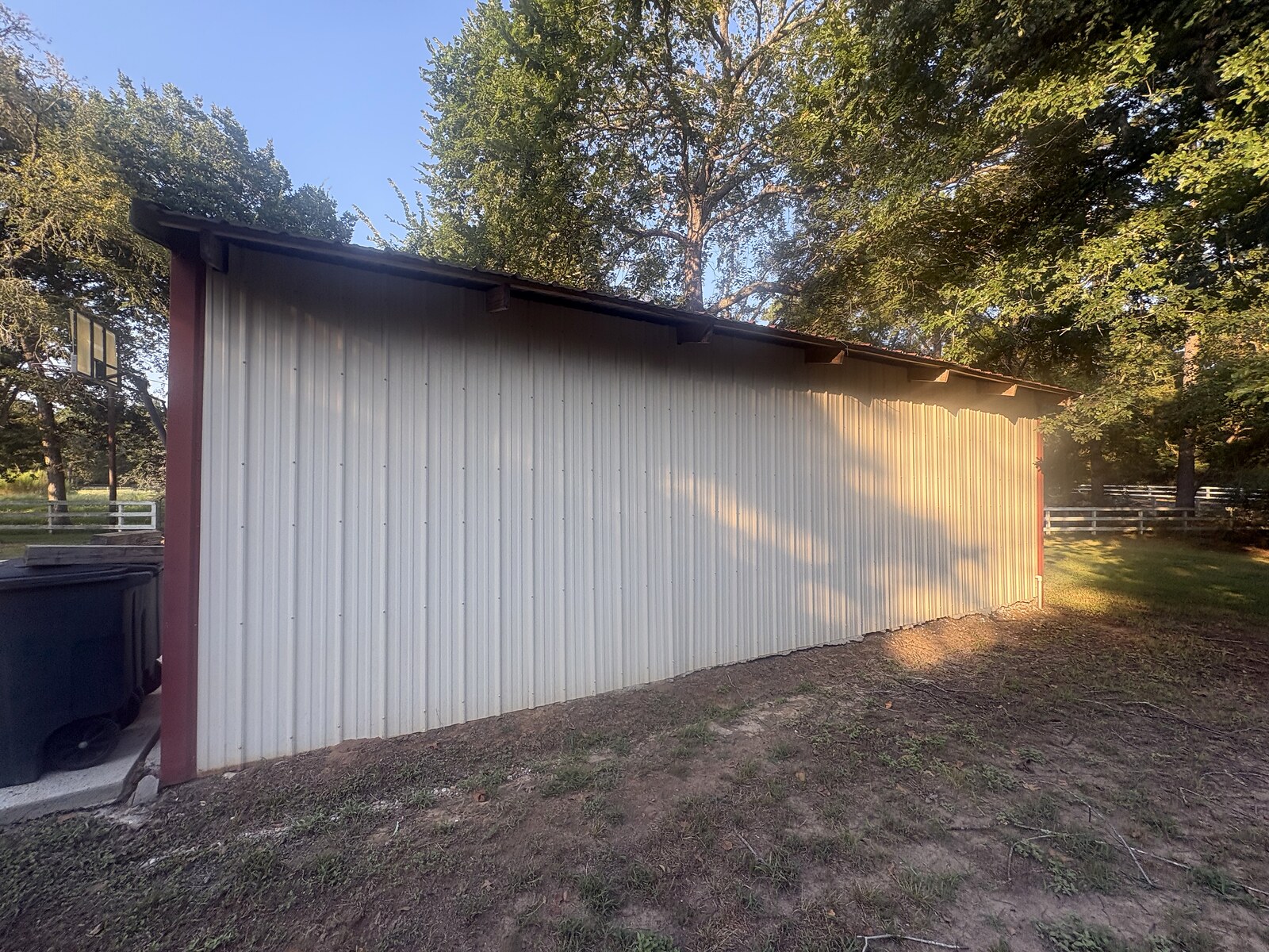 After pressure washing - clean garage and driveway